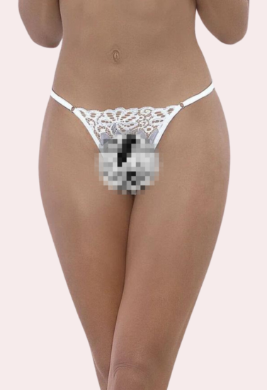 फेमिनिन लेस डिटेल क्रॉचलेस जी-स्ट्रिंग