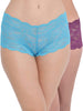 Κυρίες δαντέλες χαμηλής μέσης multicolor boyshorts (PK 2)