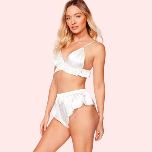 Fleur de Soie Pure Silk Satin Brh Set