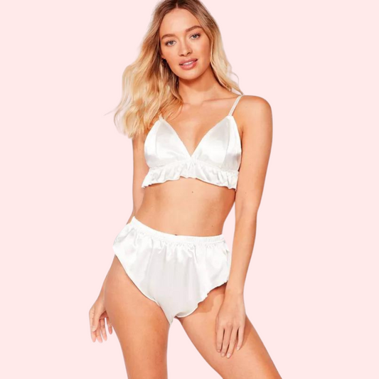 Fleur de Soie Pure Silk Satin Brh Set
