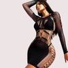 Midnight Widow Mesh Bodystocking