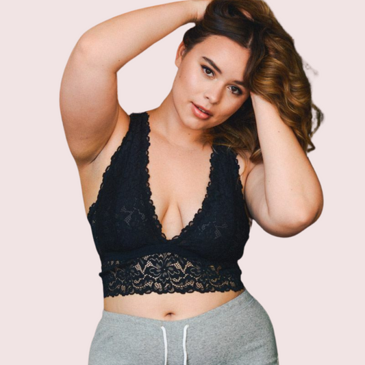 Elegant blonder racerback bralette til skønhed i plus størrelse