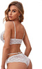 Romantische kant huwelijksreis bra panty cadeau set